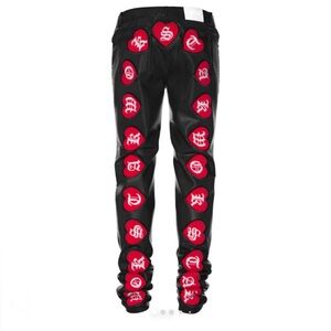 Wokstar Official Size 28 Chenille Patch Coated Denim